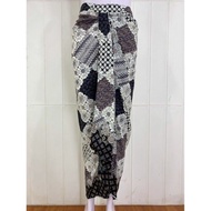Gallery batik - Rok rempel motif wajik hitam rok lilit instan