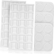Veemoon 54pcs Silicone Pad Glass Table Top Bumpers Cabinet Protectors for Kitchen Cabinets Door Bumper Cabinet Bumpers Desktop Drawers Bumper Pads Silica Gel Furniture Stoppers