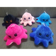 Reversible Octopus two color plushie