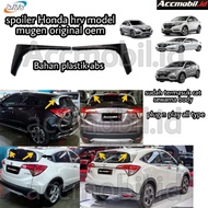 Honda HRV spoiler, plastic vezel, Mugen model, HRV Mugen spoiler