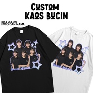 Custom Screen Printed T-shirts, Bucin Photos, SCRIBBLE V4, Women's Couple Clothes, Men's and Women's