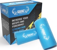 Gainz - Thick Grips Dumbell/Barbell Weight Lifting Adapters - Grow Bigger Biceps - Training, Bodybui