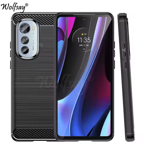 For Motorola Edge 2022 Case Bumper Anti-knock Silicone Carbon Fiber Cover For Motorola Edge 2022 Cas