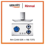 Rinnai RH-S259-SSR-T Cooker Hood + RB-73TS Stainless Steel Hob