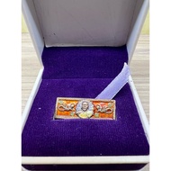 Lieks(bracelet piece) Silver Longya Langliap with Aj Liang啊赞亮 engrave Yant, Roon Reak, B.E.2561 Wat 