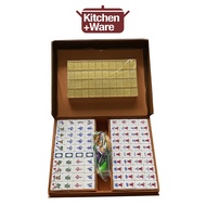 CNY Premium Mahjong 160 Tiles Set / Gold or Silver Glitter Design / A1 and A2 Sizes Available