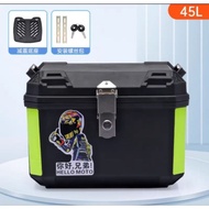 KASI LELONGGGG...TOP BOX BELAKANG MOTOR TANKER 45L ALUMINIUM STAINLESS STEEL LOCK