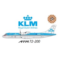 Klm Atr 72-200 aircraft papercraft pattern sheet (2OP-Aa17)