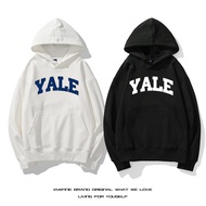 Yale University เยเมนหลวมเสื้อสเวตเตอร์คลุมด้วยผ้าลําลองฤดูใบไม้ผลิฤดูใบไม้ร่วงเสื้อสวมหัวคลุมด้วยผ้