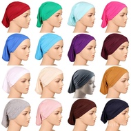 Turban wanita Turban kepala Scarf Hat Cap muslim hitam
