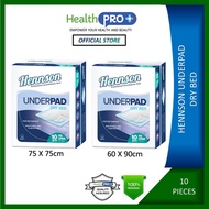HENNSON UNDERPAD DRY BED 60X90CM / 75X75CM 10S
