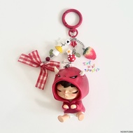 gantungan hirono mime series beaded keychain