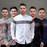 PRIA Koko Shirt For Adult Men Long Sleeve With Qynang Motif, The Latest Batik Combination