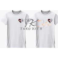 SPIDERMAN LOVE MIX T-shirt - Distro T-shirt with Spiderman couple word motif vol4 - Men's and Women'