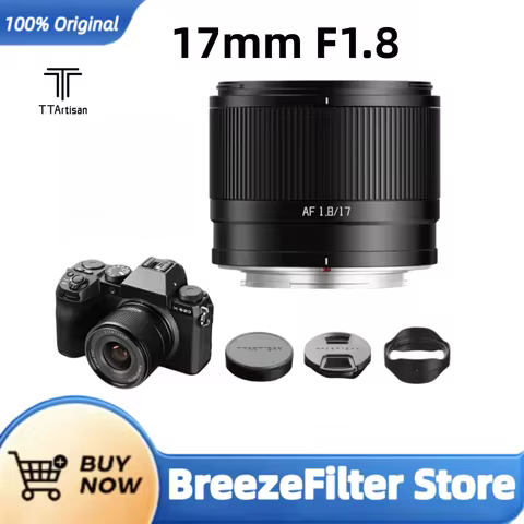 TTArtisan AF 17mm F1.8 APS-C Wide Angle Prime Lens Auto Focus Lightweight for Sony E Fujifilm X Niko