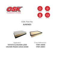 OSK AIR FILTER for TOYOTA FJ CRUISER LAND CRUISER PRADO LEXUS GX460 17801-38050/17801-38051