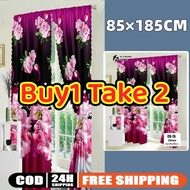 【3pcs】New Design 85*185Curtain For Window Kurtina Door Curtain Lace Curtain Window String Curtain