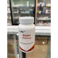 LAC Biotin 900mcg 120 Tablets | Hair Growth, Skin & Nail Support | Reduce Hair Fall & Brittle Nails 