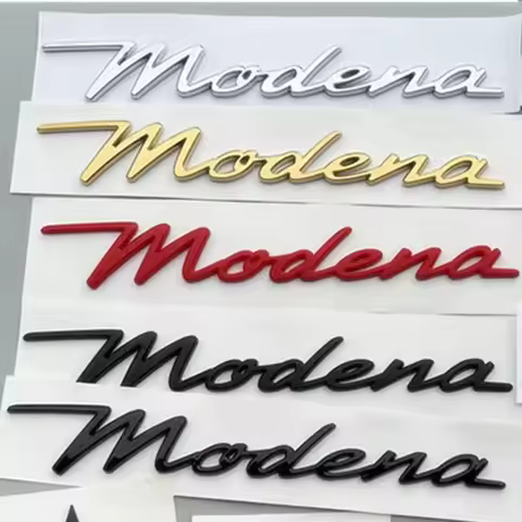 ABS For Maserati Modena Letters Car Logo Body Rear Trunk Fender Emblem Badge Tailgate Stickers