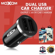 MOXOM MX-VC10 Car Charger Dual Ports Output USB Adapter 12W 5V 2.4A Fast Charging All Compatible Saf
