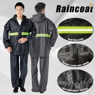 Raincoat Set Thickened Front and Rear Reflective Strips Motorcycle Raincoat High Quality Waterproof