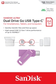 SANDISK Ultra Dual Drive Go FlashDrive Type C 32GB/64GB/128GB/256GB/512GB/1TB (400MB) USB3.1 OTG Fla