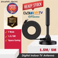 DVB-T2 Magnetic Aerial TV Antenna Signal Amplifier Receiver Booster HDTV DTTV Digital TV Indoor UHF 