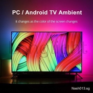 DIY Ambient TV PC Dream Screen USB LED Strip HDTV Computer Monitor Backlight Addressable WS2812B LED