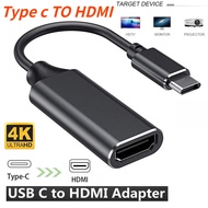 จัดส่งจากประเทศไทย❤ Type C TO HDMI 4Kx2K HUB Adapter USB 3.0 Supports UHD 4k HDTV สายต่อมือถือเข้าที