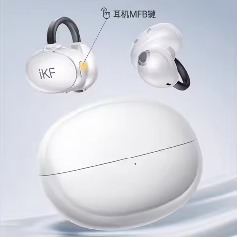 IKF AirClip Pro Wireless Earphone AI Silent Call ComfortAlR OpenBass Bluetooth 6.0 IPX5 Waterproof C