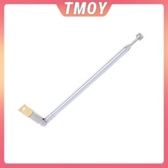 TMOY 1Pc 37cm 5 Section Telescopic Stainless Steel AM FM Radio Universal Antenna TMOY