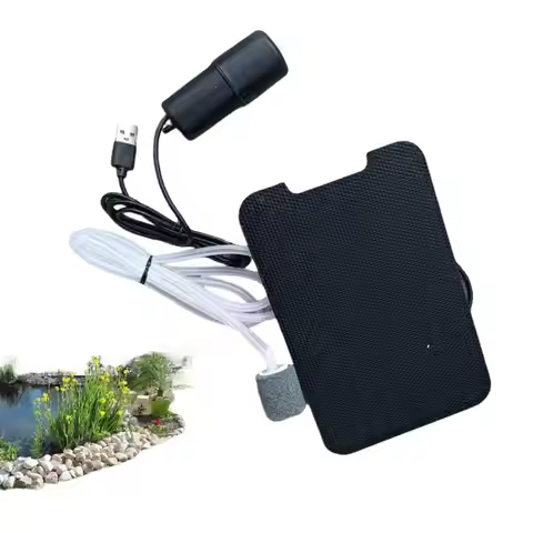 Solar Pond Aerator Pond Aerator Solar Fish Tank Oxygenator Fish Tank Air Pump Silent Pond Oxygen Pum