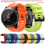 for Garmin Fenix 5X/5X Plus/Fenix 6X/6x Pro/Fenix 3/3 HR/Descent Mk1/Quatix 3 Silicone Strap Quick Release Watch Band 26mm