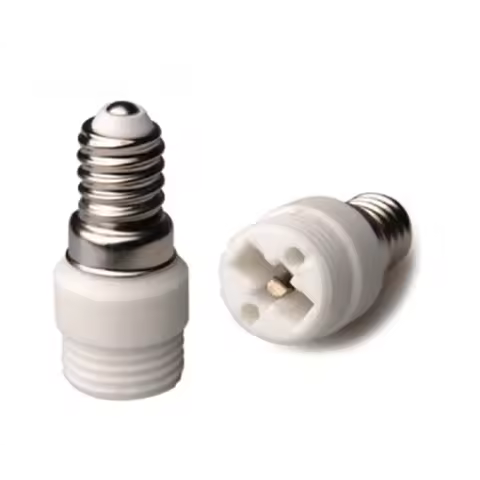 2pcs E14 To G9 Light Socket Adapter Ceramic EU Candelabra Lamp To G9 2Pin Halogen LED CFL Bulb Base 
