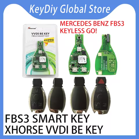 Xhorse VVDI BE KEY FBS3 Smart key XSBZ01 keyless go 433Mhz 315Mhz W204 W207 W212 W164 W166 W221 VVDI