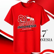 MERAH (10 MOTIFS) TSHIRT 17 AUGUST 2025 MEN ADULTWanita LATEST 17 AUGUST 2025 T-SHIRT/ RED AND WHITE
