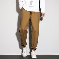 Retro new mens cargo pants summer cargo pants fashionable casual pants mens cargo pants solid color 