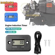 UMISTY Inductive Hour Meter, Vibration Resistance LCD Screen Engine Hour Meter, Easy Installation Wa