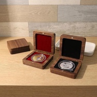 Hot Sale 67 Small Commemorative Coin Badge Medal Solid Wood Gift Box Storage Gift Box Copper Coin Si