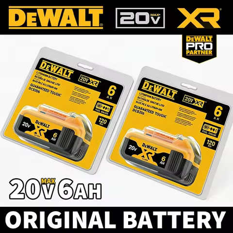 DeWalt 20V 6.0Ah Replaceable Battery Original Equipment Compatible with DCB184 DCB200 DCF892 DCF845 