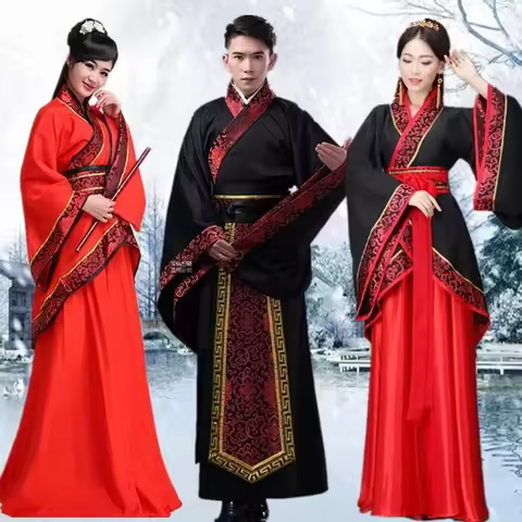 Hanfu National Chinese Dance Costume Men Ancient Cosplay Traditional Chinese Clothing for Women Hanf