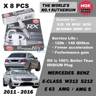 NGK Premium RX Spark Plug - Mercedes Benz E63 AMG W212 S212 5.5L V8 M157 Bi Turbo DOHC 32V ( 2011-20