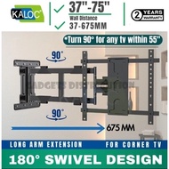 675mm Arm Extension KALOC DL75 38 to 75 Inch Large Heavy Duty Cantilever Full Motion Tilt TV Wall Br