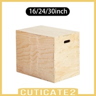 [Cuticate2] Wood Plyo Box Multifunctional Plyometric Box for Lunges Conditioning Fitness