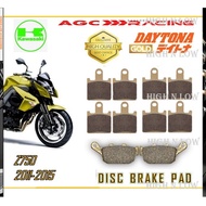 KAWASAKI DISC BRAKE PADS Z750R 11-15 GOLD QUALITY HNL
