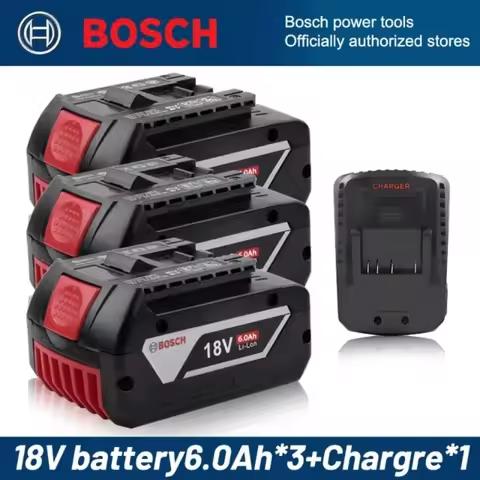 100% Original Bosch 18V 6Ah Lithium Battery BAT609 BAT618 GBA18V80 Replacement For Bosch 18V Cordles