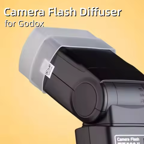 Camera Flash Diffuser Softbox White Blue Yellow Soft Light for Godox Lux Junior V1 AD200 TT685 V850I