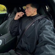 [GYMSHARK] TRACK Spring Autumn Men Women Sports Casual Short Loose Woven Zipper Jacket Jacket