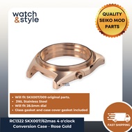 RC1322 SKX007/62mas 3.8 o'clock Conversion Case - Rose Gold