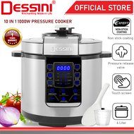 DESSINI ITALY 14 IN 1 Electric Digital Pressure Cooker Non-stick Stainless Steel Inner Pot Rice Cooker Steamer (6L)